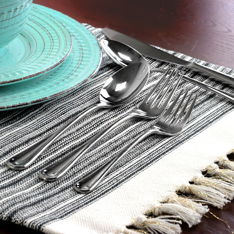 Gourmet Settings 20pc Twist Flatware Set