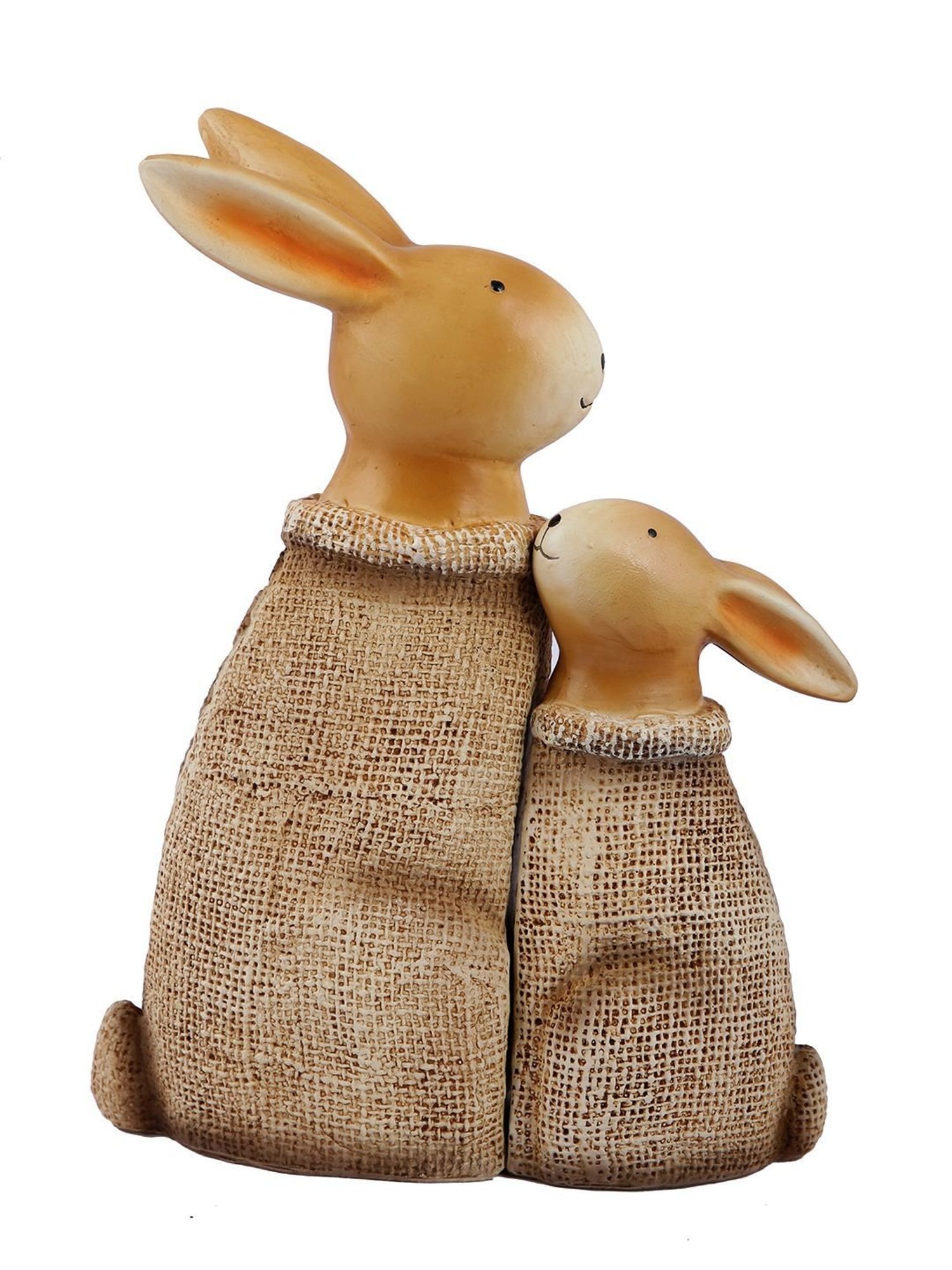 Tayhaa Brown ceramic Rabbits Showpiece - Set of 2