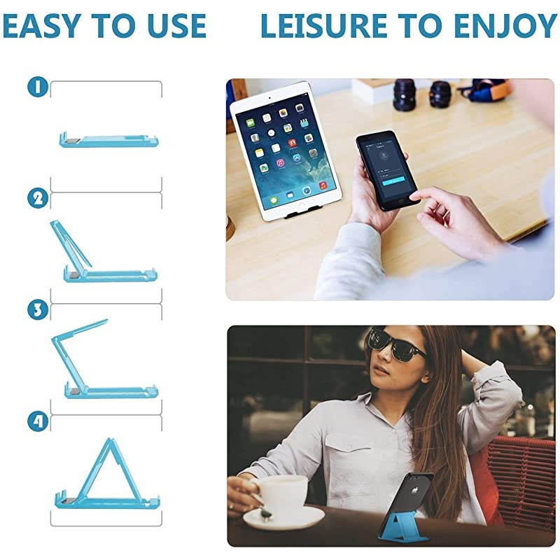 Phone Stand 6 Pack Cell Phone Stand Universal Foldable Tablet Stand MultiAngle Pocket Desktop Holder Cradle Compatible Phone XR XS Max X87 Plus76s654 SE Tablets 611