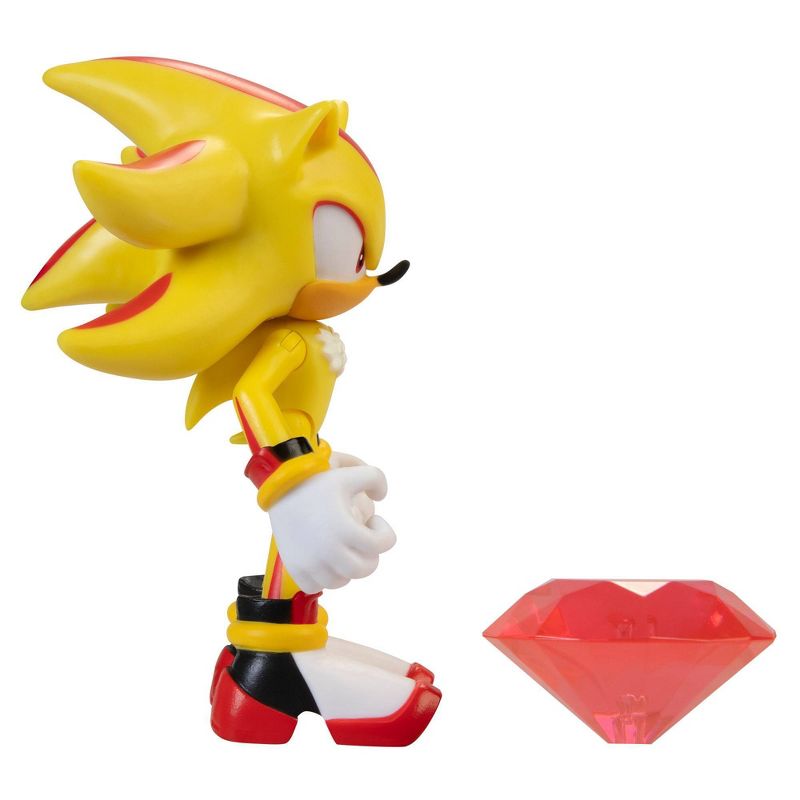 Sonic the Hedgehog 4" Figure Modern Super Shadow with Chaos Emerald Wave 4