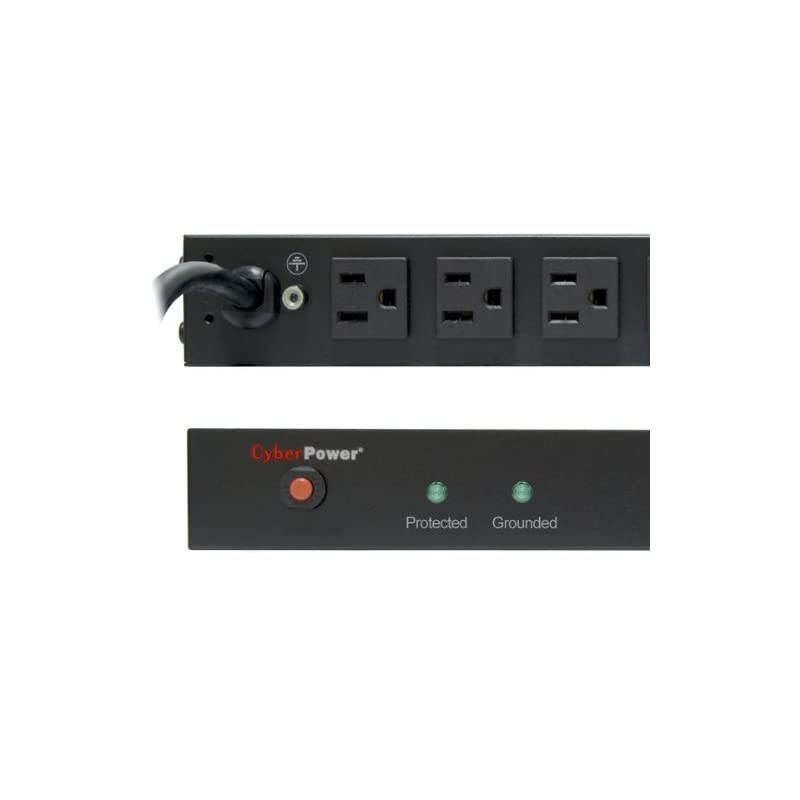 RKBS15S4F12R 15A 16Outlet 1U RM Rackbar Surge Suppressor