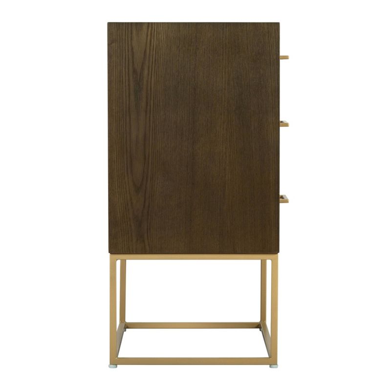 Franklin 3 Drawer Dresser Walnut - Finch