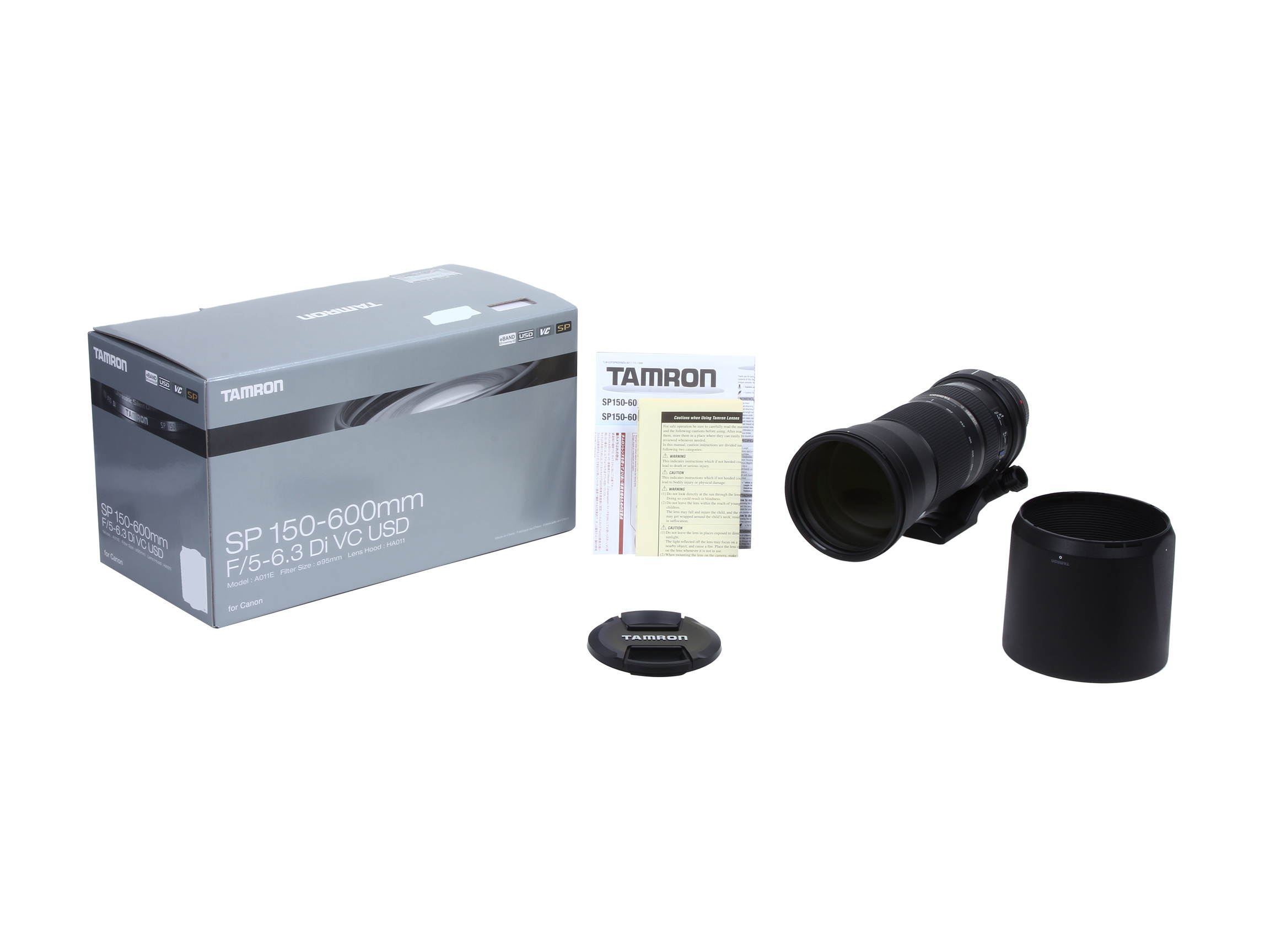 TAMRON A011 AFA011C-700 SP 150-600mm F/5-6.3 Di VC USD Lens for Canon Black