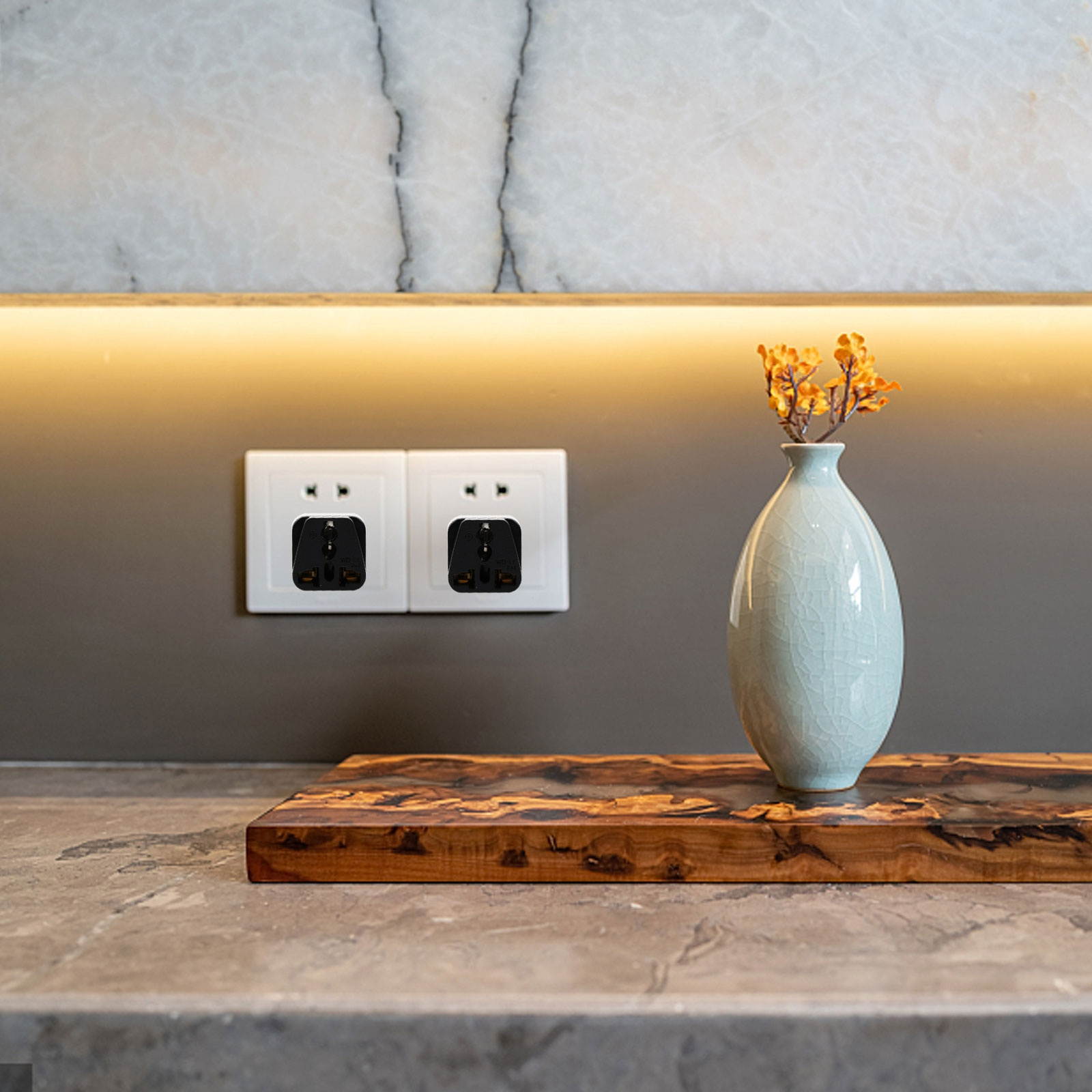 4Pcs Plug Adapters Practical Convenient Portable Switch Plugs Change-over Plugs for Travel