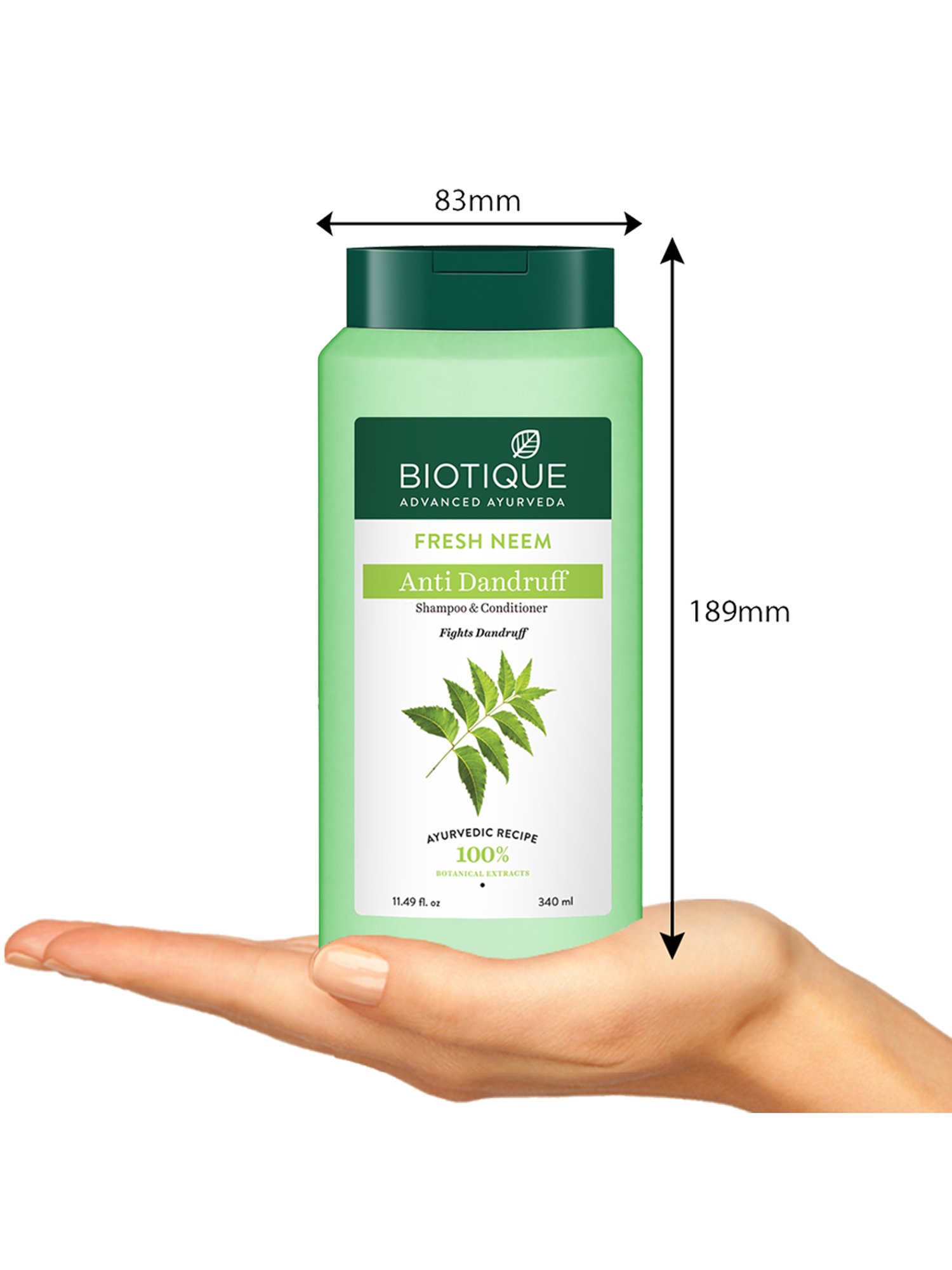 Biotique Fresh Neem Anti Dandruff Shampoo & Conditioner - 340 ml