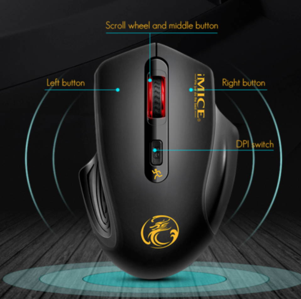 2.4GHz High Quality Wireless Optical Mouse/Mice + USB 2.0 Receiver for PC Laptop
