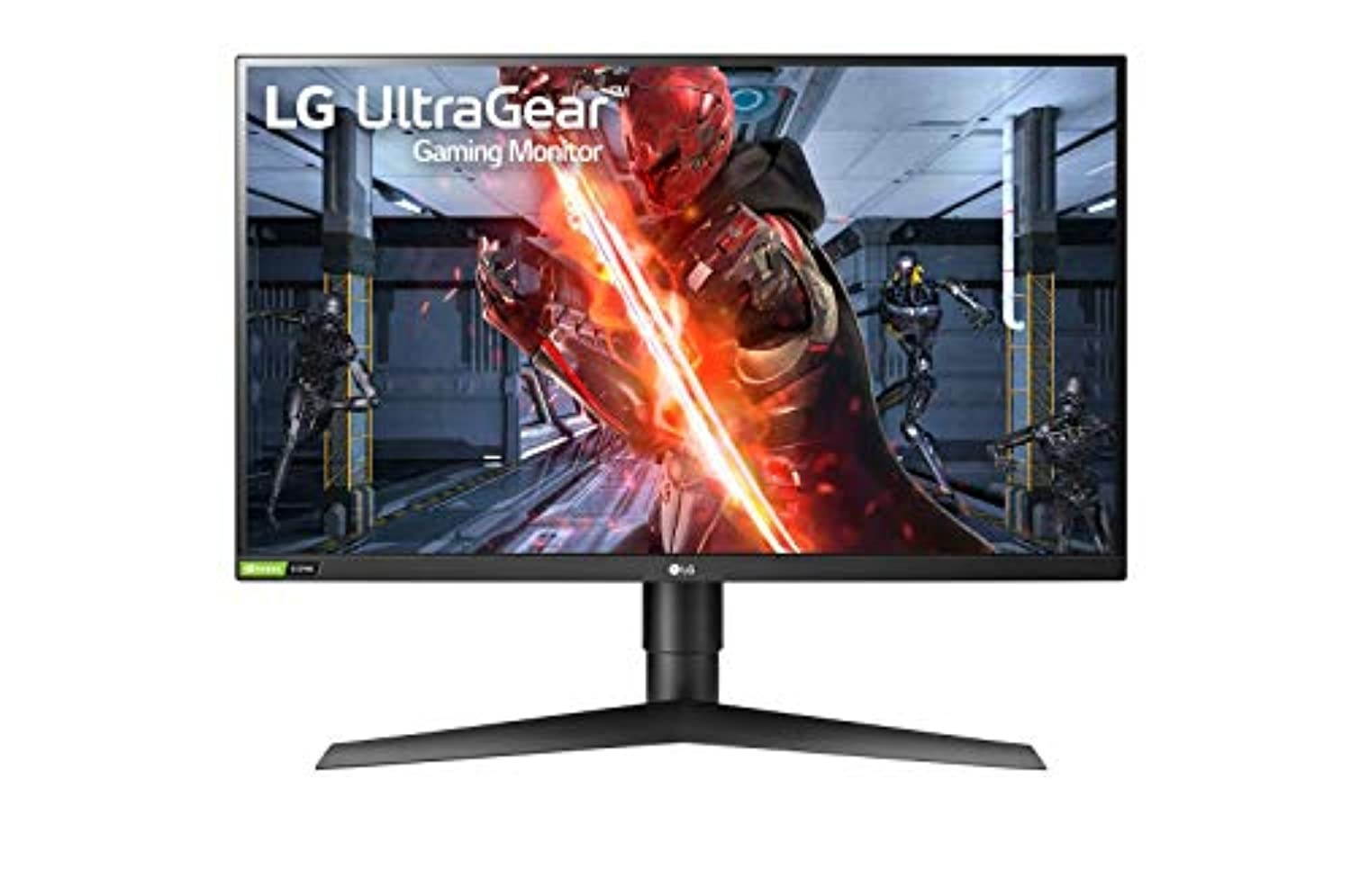 LG 27GN75B-B 27? HDR10 IPS FHD 1ms Ultragear Gaming Monitor with 240Hz Refresh Rate, Adaptive-Sync (FreeSync Technology  and  is Compatible with NVIDIA G-Sync, Black (27GN75B-B)