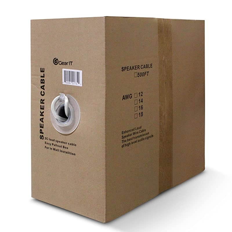 16 AWG CL2 OFC in Wall Speaker Wire  Pro Series 16 AWG Gauge 500 Feet 1524 MetersWhite OFC Oxygen Free Copper UL CL2 Rated inWall Speaker Wire Cable for Home Theater and Car Audio