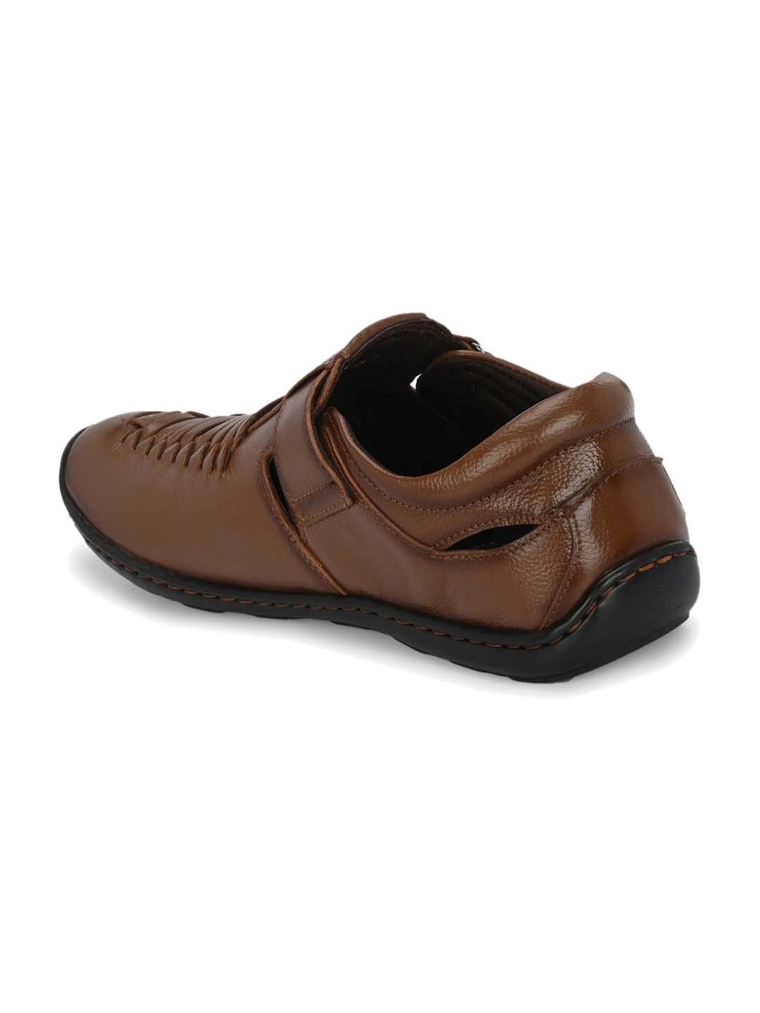 Hitz Men's Tan Fisherman Sandals