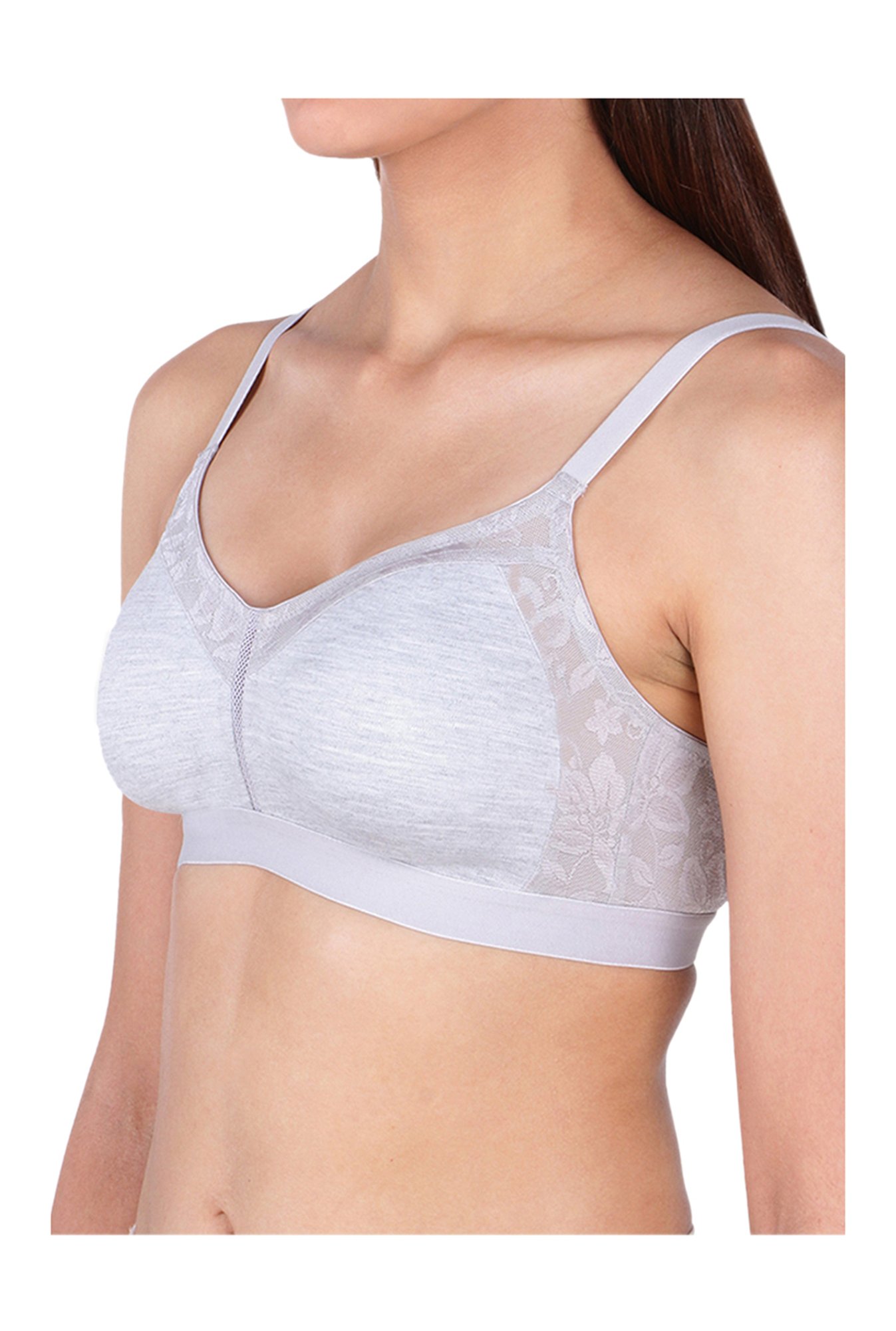 Candyskin Grey Non Padded Non Wired  T-Shirt Bra