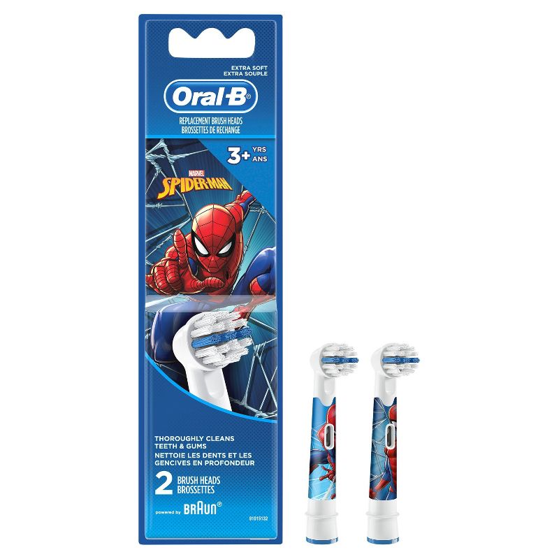 Oral-B Marvel's Spider-Man Kids Extra Soft Replacement Brush Heads - 2ct