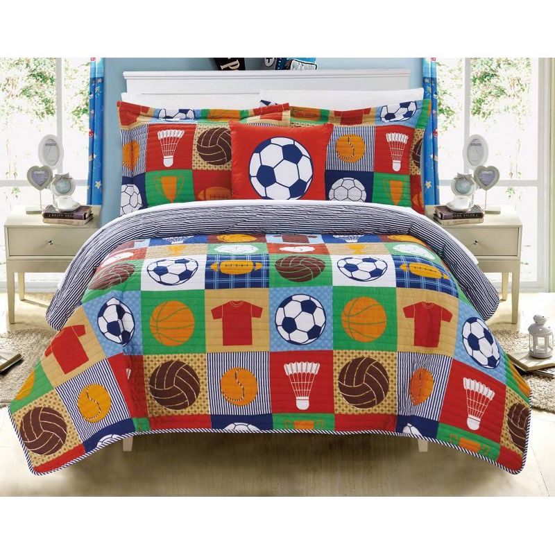 4pc Full Duetto Quilt Set - Chic Home Design