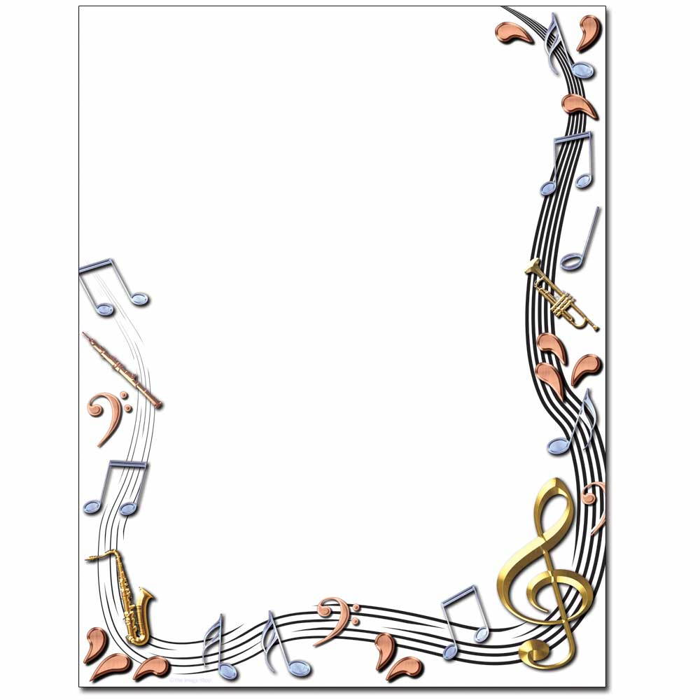 Classical Music Letterhead Laser & Inkjet Printer Paper, 100 pack