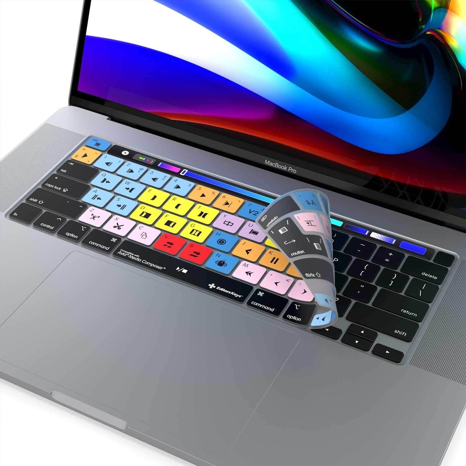 Avid Media Composer Keyboard Cover - Fits The 13" & 16" MacBook Pro 2020+ - Full Protection and All The Shortcuts