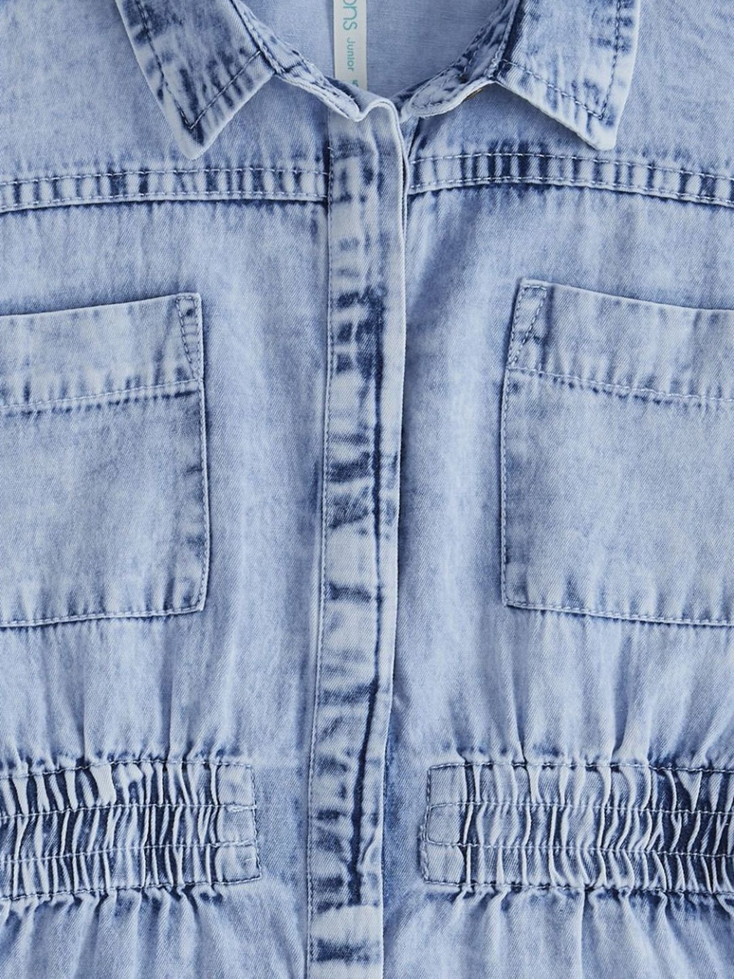 Pantaloons Junior Blue Cotton Regular Fit Dress