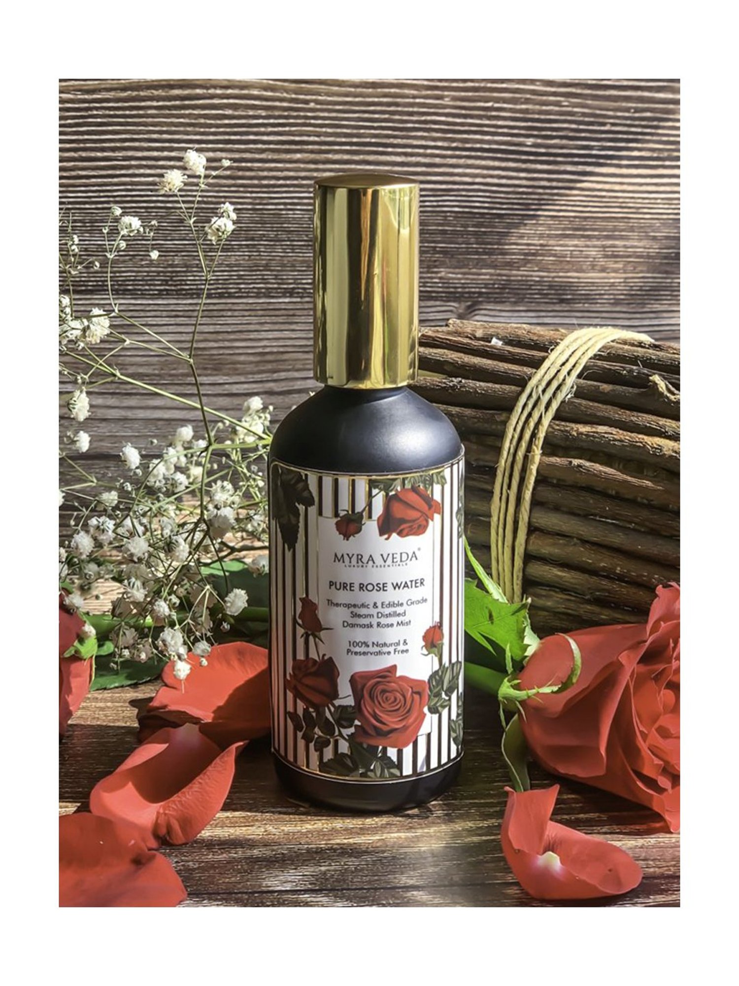 MYRA VEDA LUXURY ESSENTIALS Pure Rose Water - 100 ml