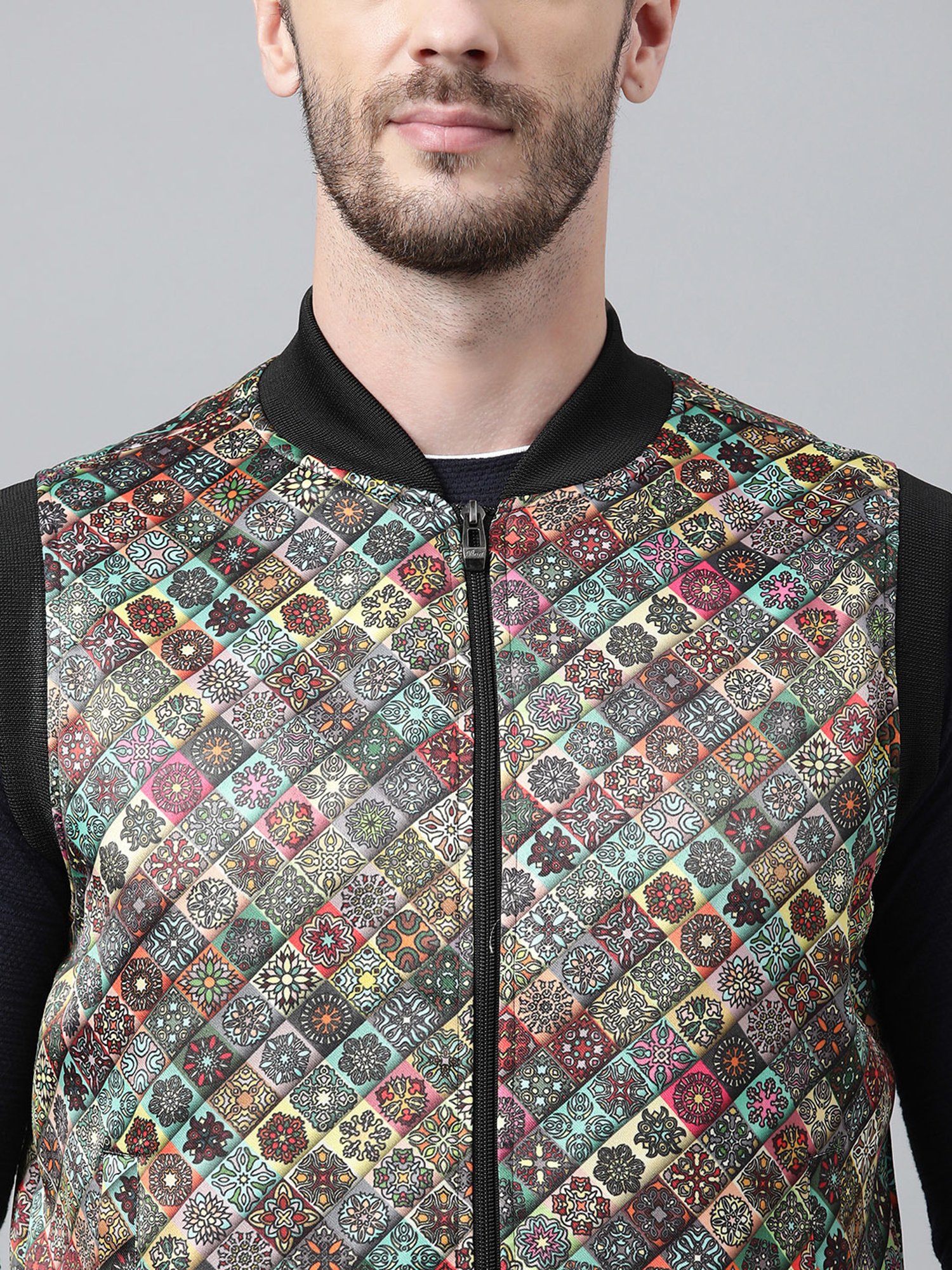 Hummel Grey Regular Fit Bomber Jacket