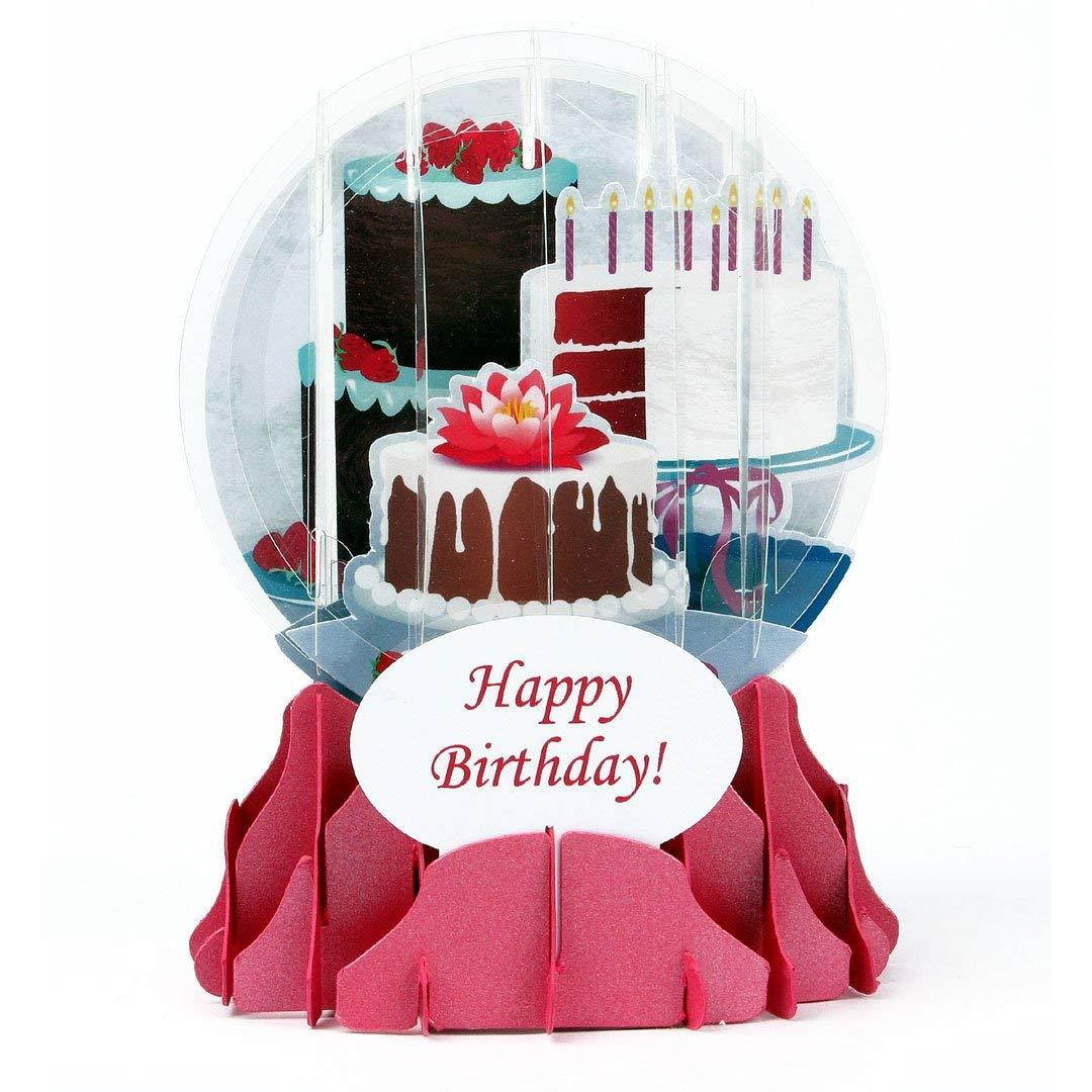 3D Snow Globe - BIRTHDAY CAKES - Birthday Card