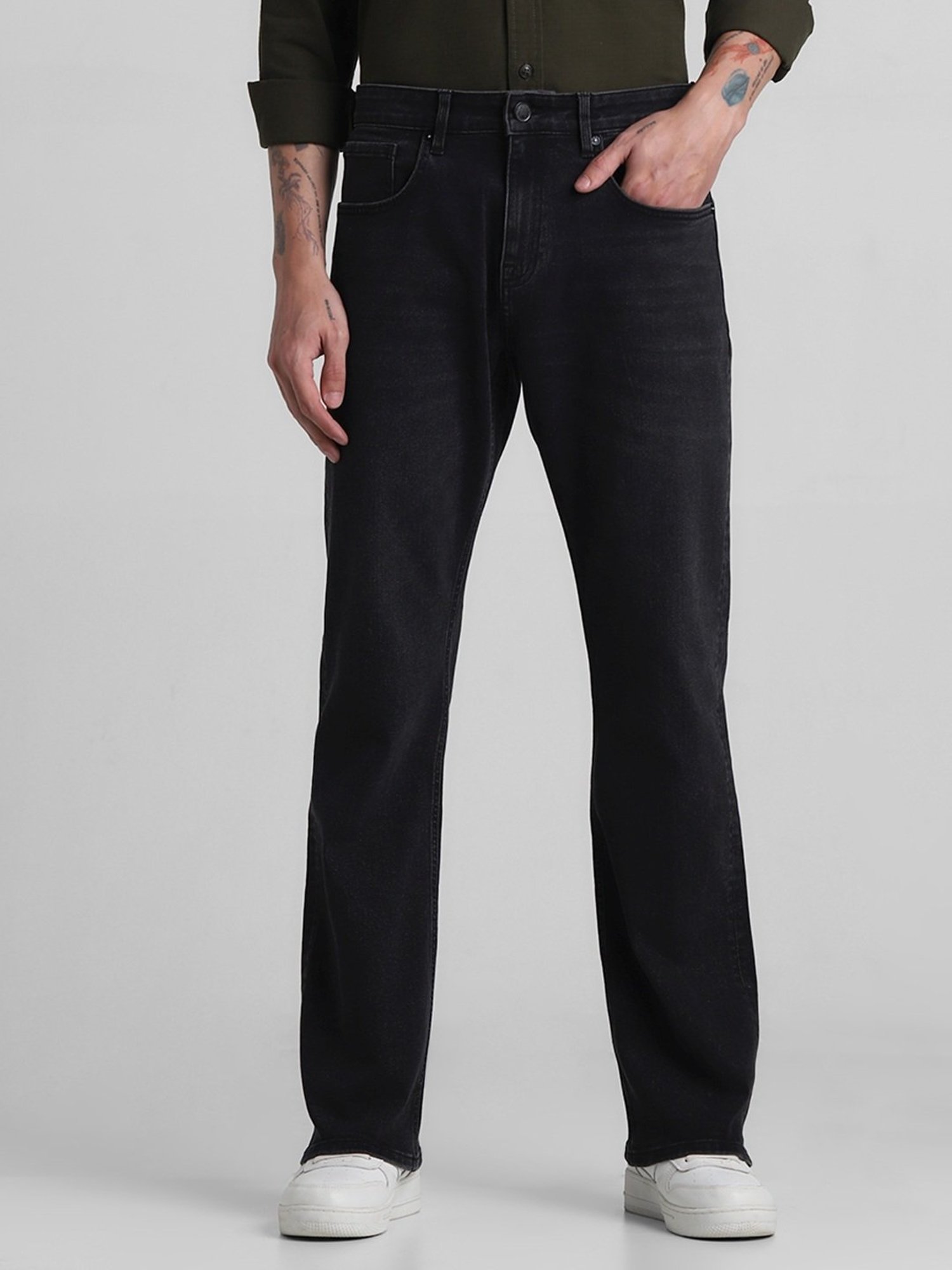 Jack & Jones Black Bootcut Jeans
