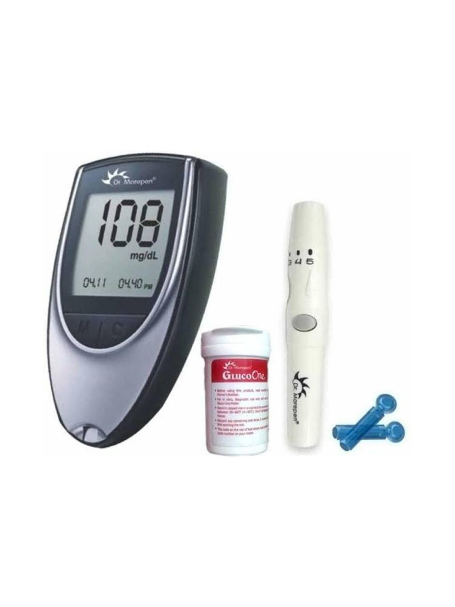 Accusure Simple Glucometer machine With 25 Test Strips (Black)
