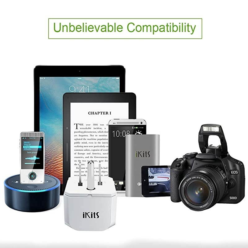 USA, Canada, Japan, Thailand Travel Plug Adapter by , Convert Australia, China, New Zealand to USA Socket -Type B- Compact & Safe Universal Grounded Pin USA Adapter Plug to Australia Black