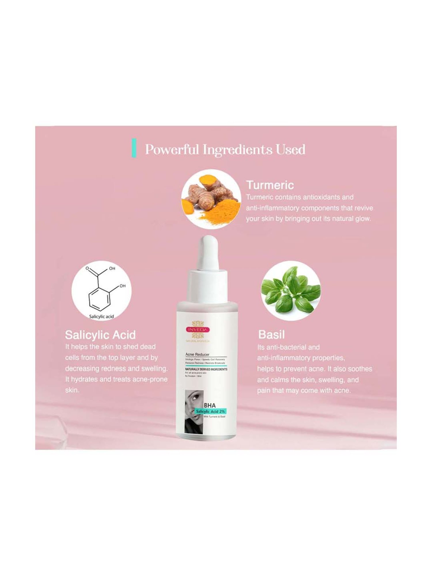 INVEDA BHA Salicylic Acid 2% Acne Reducer - 30 ml