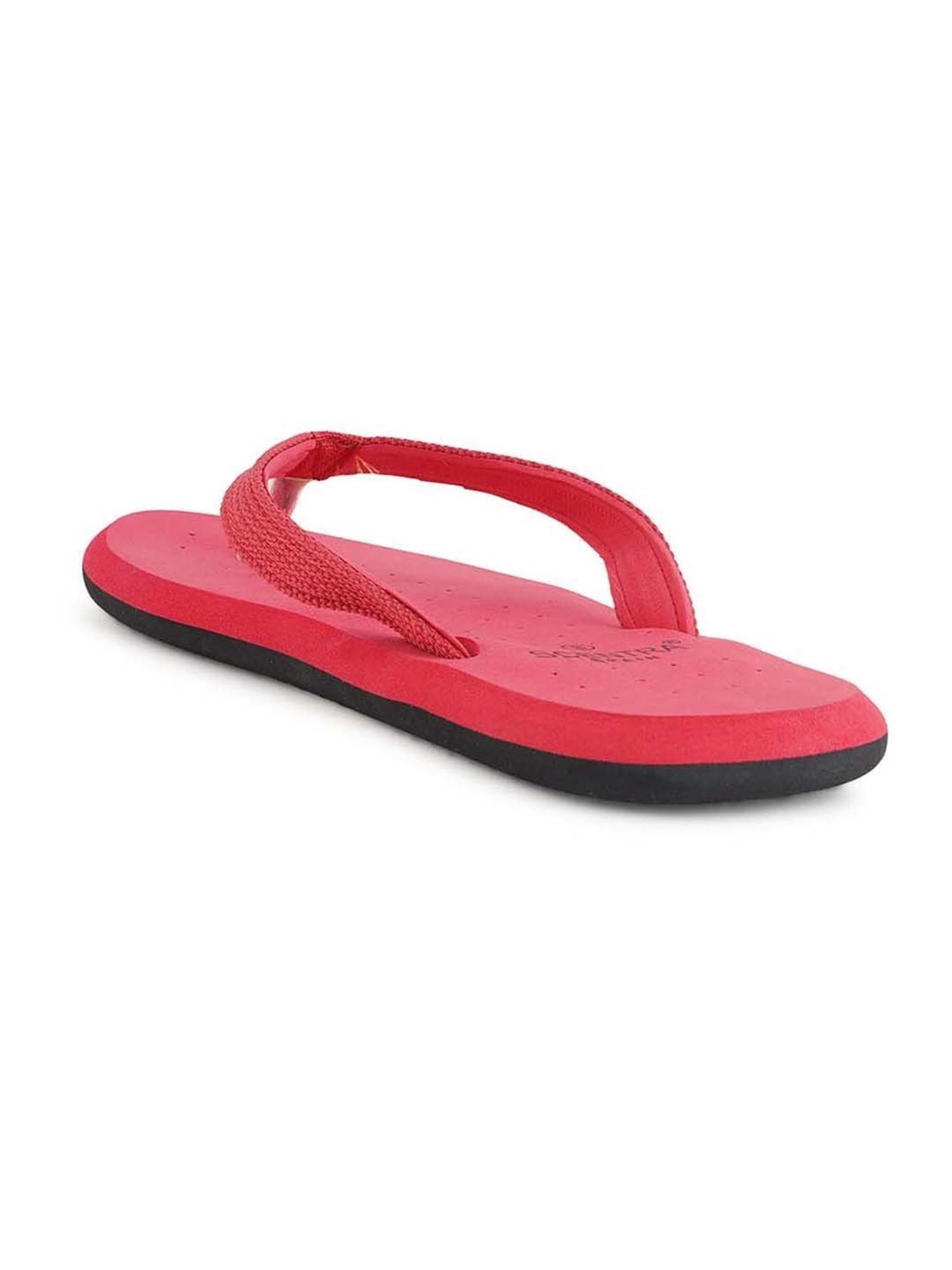 Scentra Men's Red Flip Flops