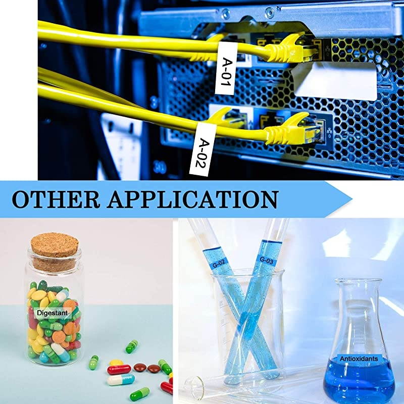 Tz Tape 18mm 07 Laminated White Compatible Label Tape Replacement for Brother PTouch TZe241 TZ241 TZe241 for PTD400AD PTD600 PTP700 PT1810 PT1880 PT2730 Printer 34 x 262 3Pack