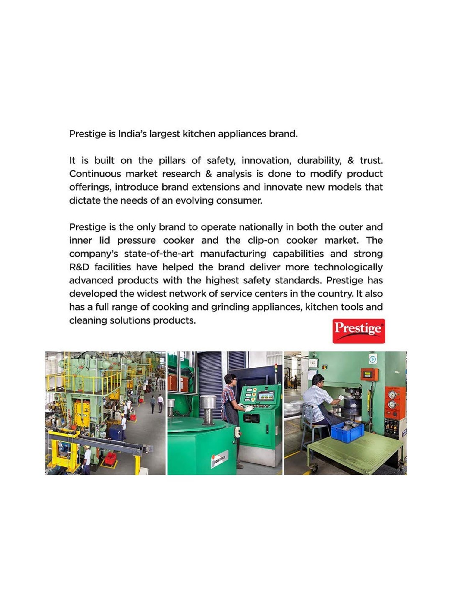 Pigeon Silver Stainless steel Pressure Cooker (10 L)