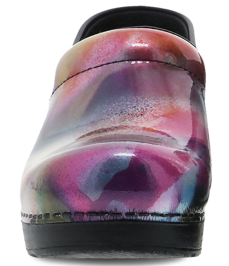 Dansko Professional Spray Paint Print Patent Leather Clogs