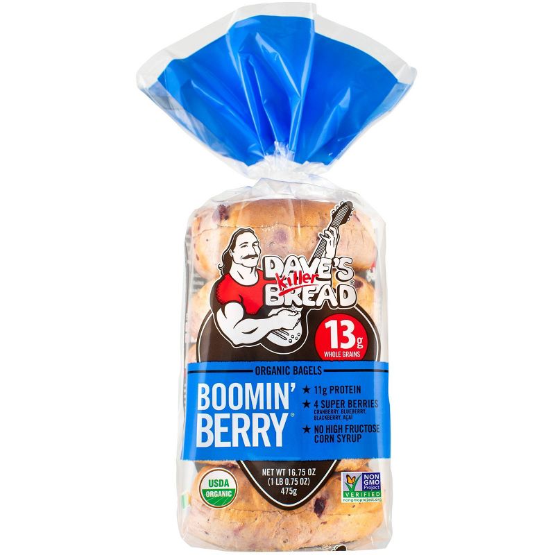 Dave's Killer Bread Organic Boomin Berry Bagels - 16.75oz/5ct