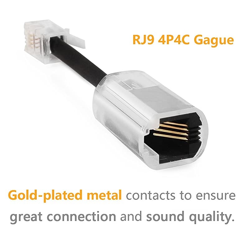 Telephone Cord Detangler  AntiTangle Telephone Handset Cable 360 Degree Rotating Landline Swivel Cord Untangler Black 4 Pack