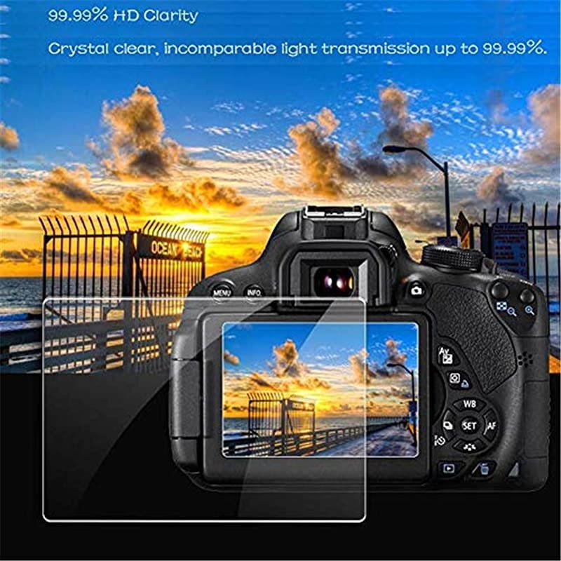 Tempered Glass Screen Protectors Compatible for Nikon D5300 D5500 D5600 Digital Camera 3 Packs