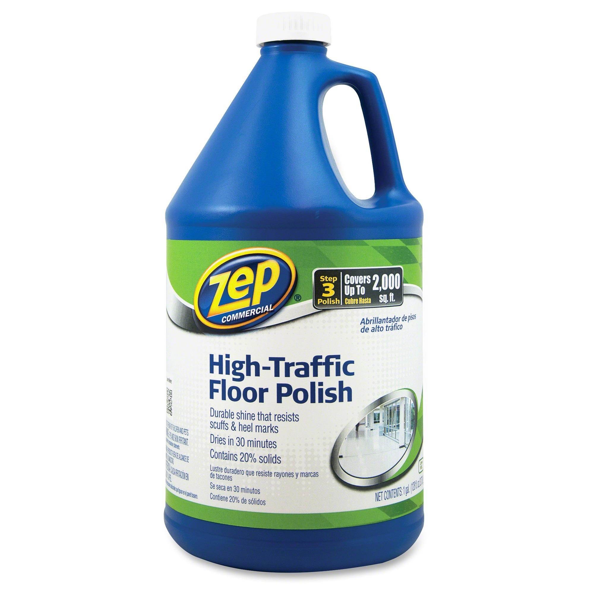 High Traffic Floor Polish, 1 gal Bottle ZUHTFF128EA