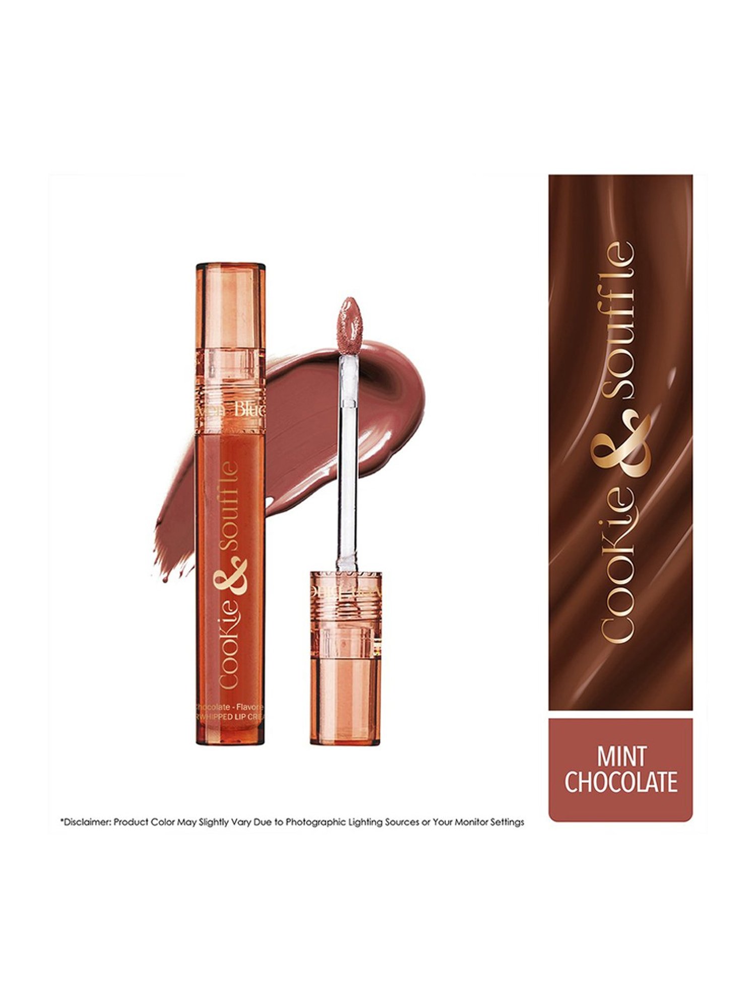 Blue Heaven Cookie & Souffle Chocolate - Flavored Airwhipped Lip Cream Mint Chocolate - 3.2 ml