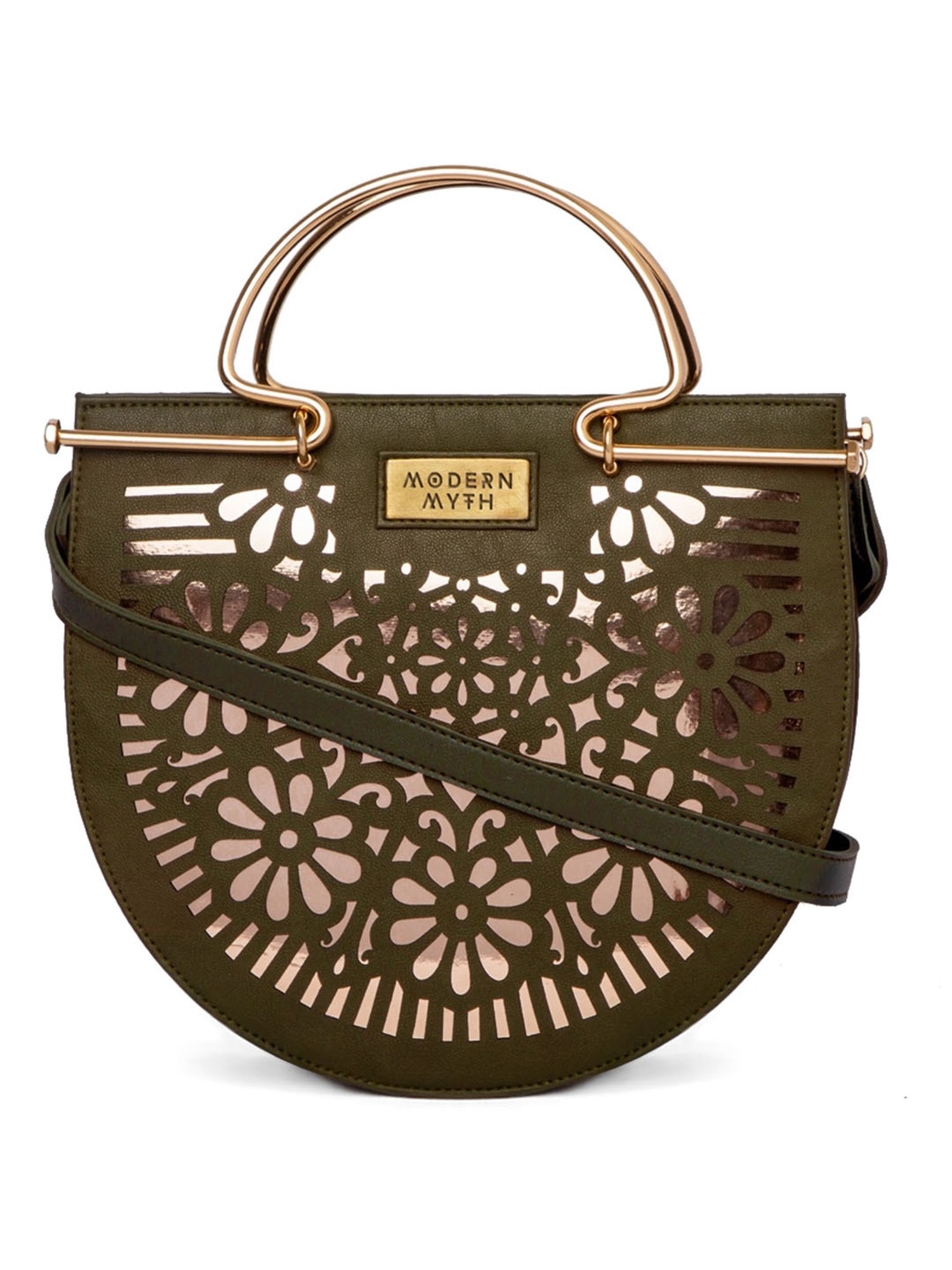 Modern Myth Olive Cut Work Medium Cross Body Bag