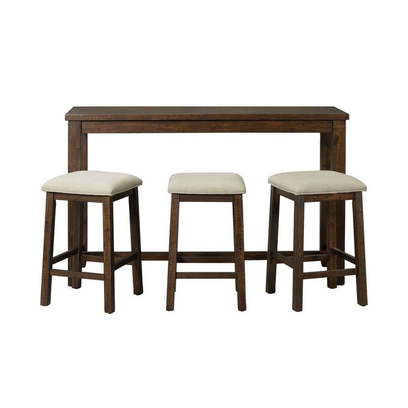 5pc Coya Rustic Bar Height Dining Set Natural - HOMES: Inside + Out