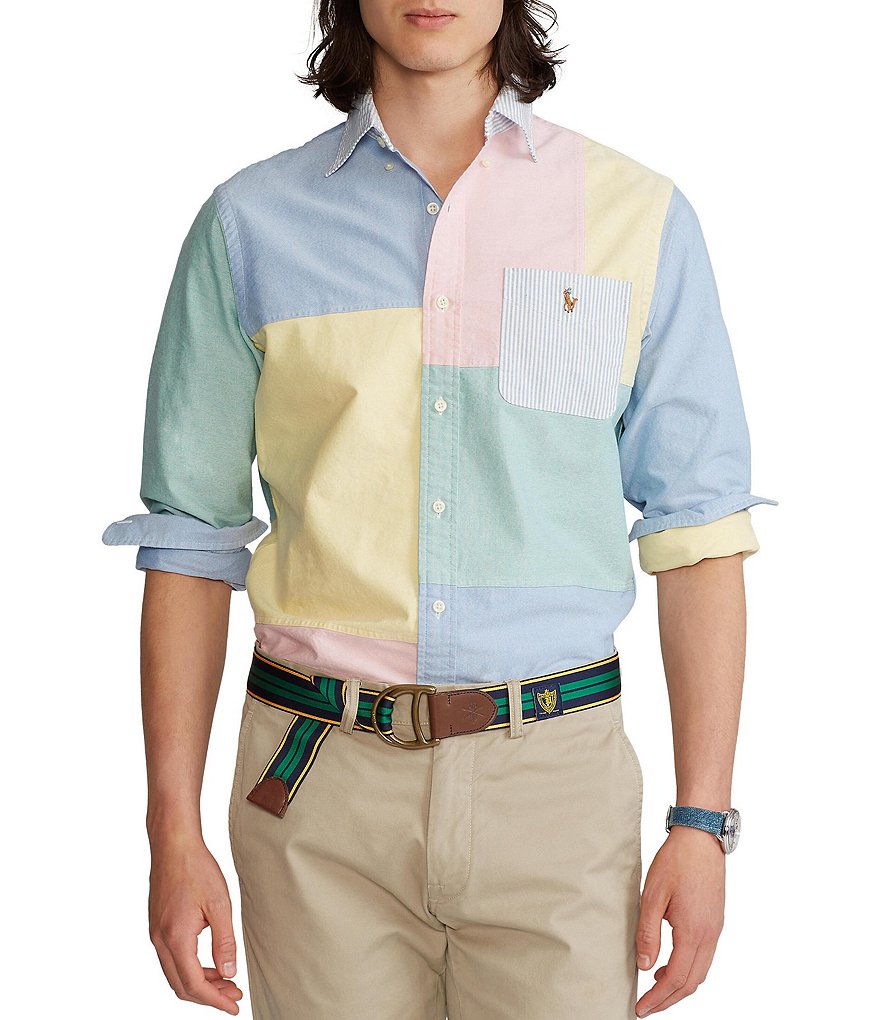 Polo Ralph Lauren Classic-Fit Oxford Long-Sleeve Woven Funshirt