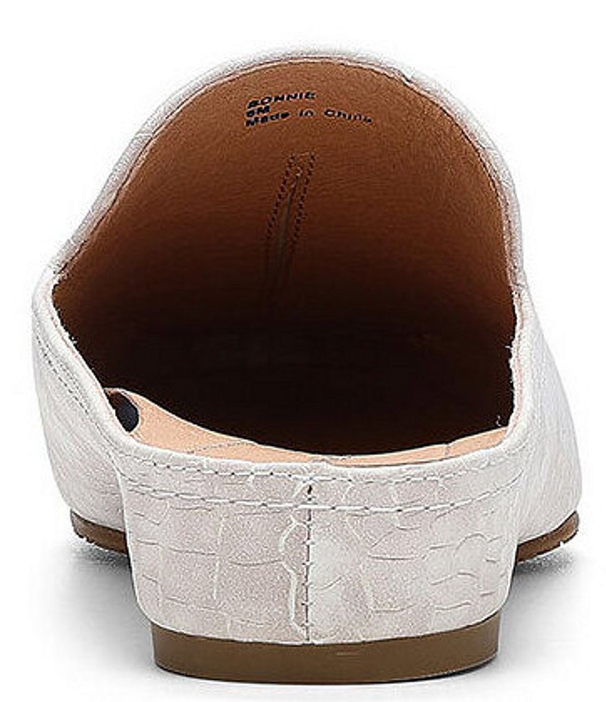 Trotters Harlow Lizard Patent Suede Leather Slip-Ons