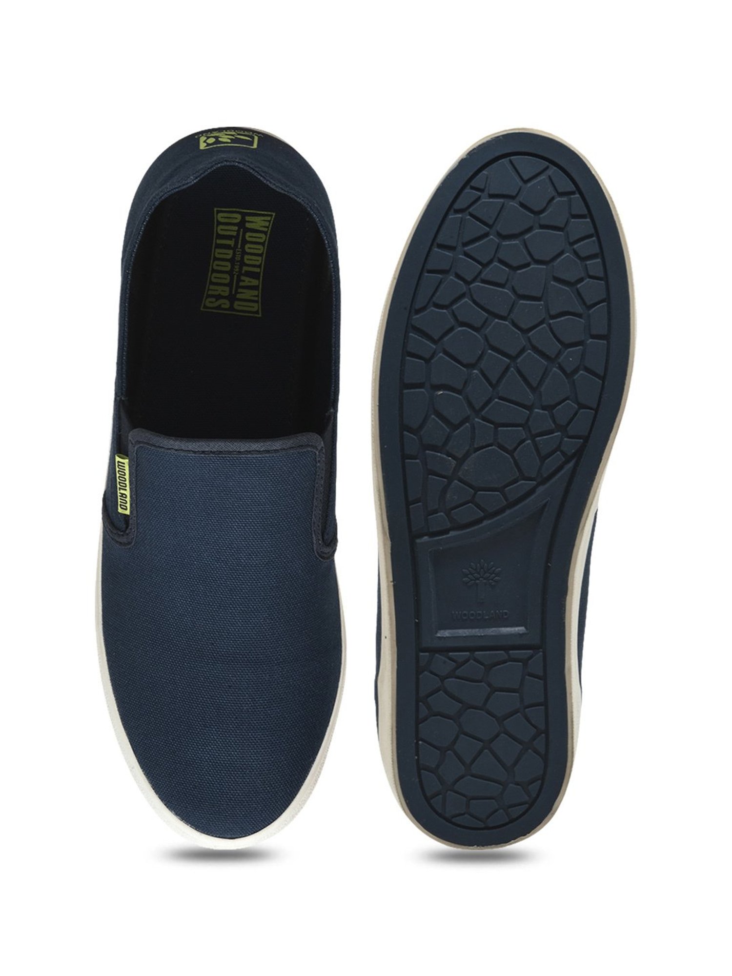 Woodland Men's Navy Casual Loafers