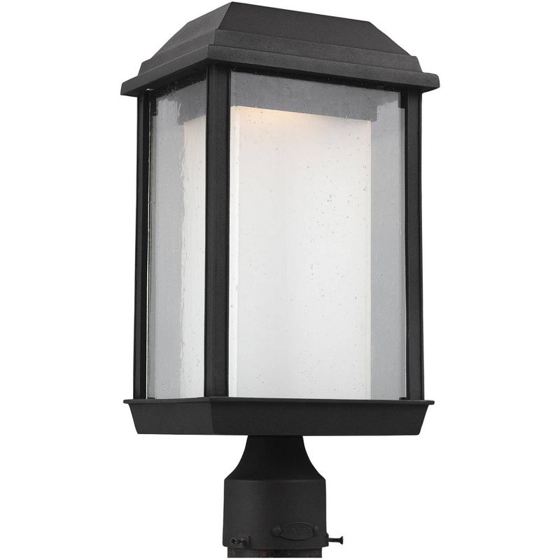 Feiss McHenry 16 3/4" High Black LED Outdoor Post Light