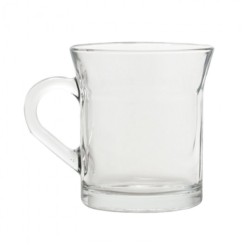 Amici Home Italian Cappuccino Glass Coffee Mug, 10oz, Set of 4