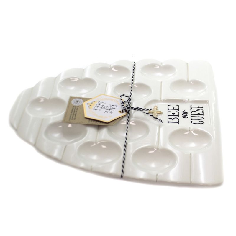 Tabletop 12.0" Bee Our Guest Egg Plate Deviled Eggs Amscan  -  Serving Platters