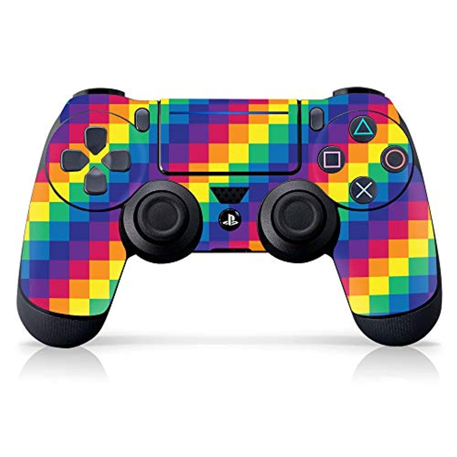 controller gear authentic and officially licensed ps4 controller skin "pride pixel" (playstation 4 controller sold separately) - playstation 4