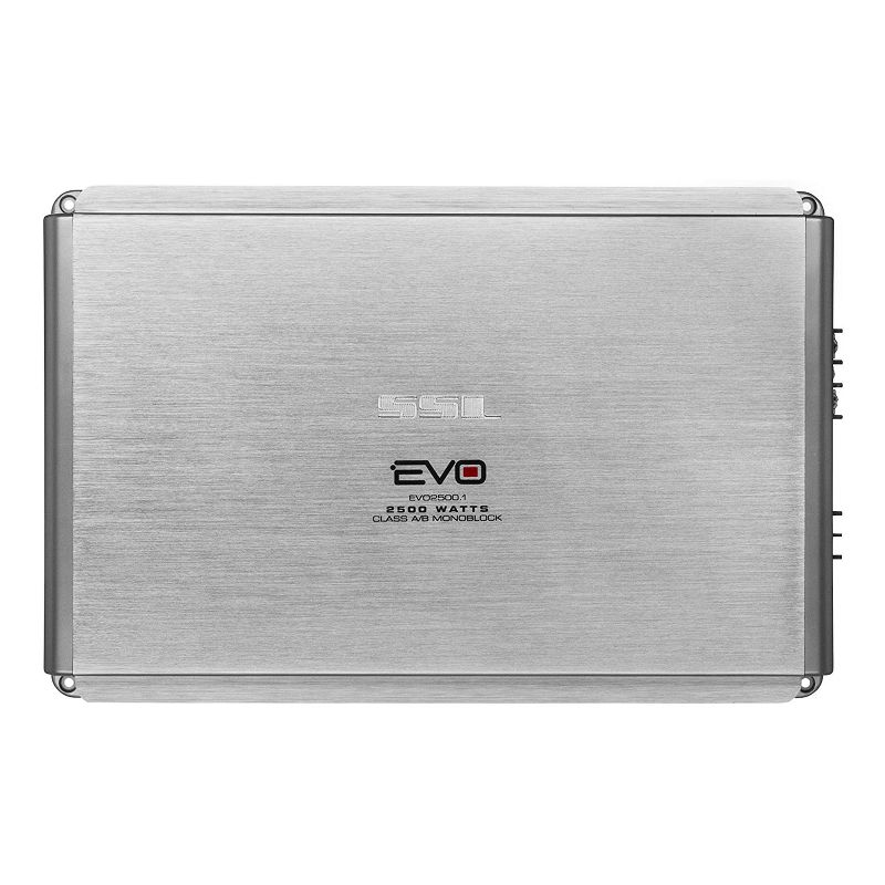 Sound Storm Laboratories EVO2500.1 Class A/B 2500 Watt 2 Ohm Stable Monoblock Car Audio Amplifier with Remote Subwoofer Control and MOSFET Power