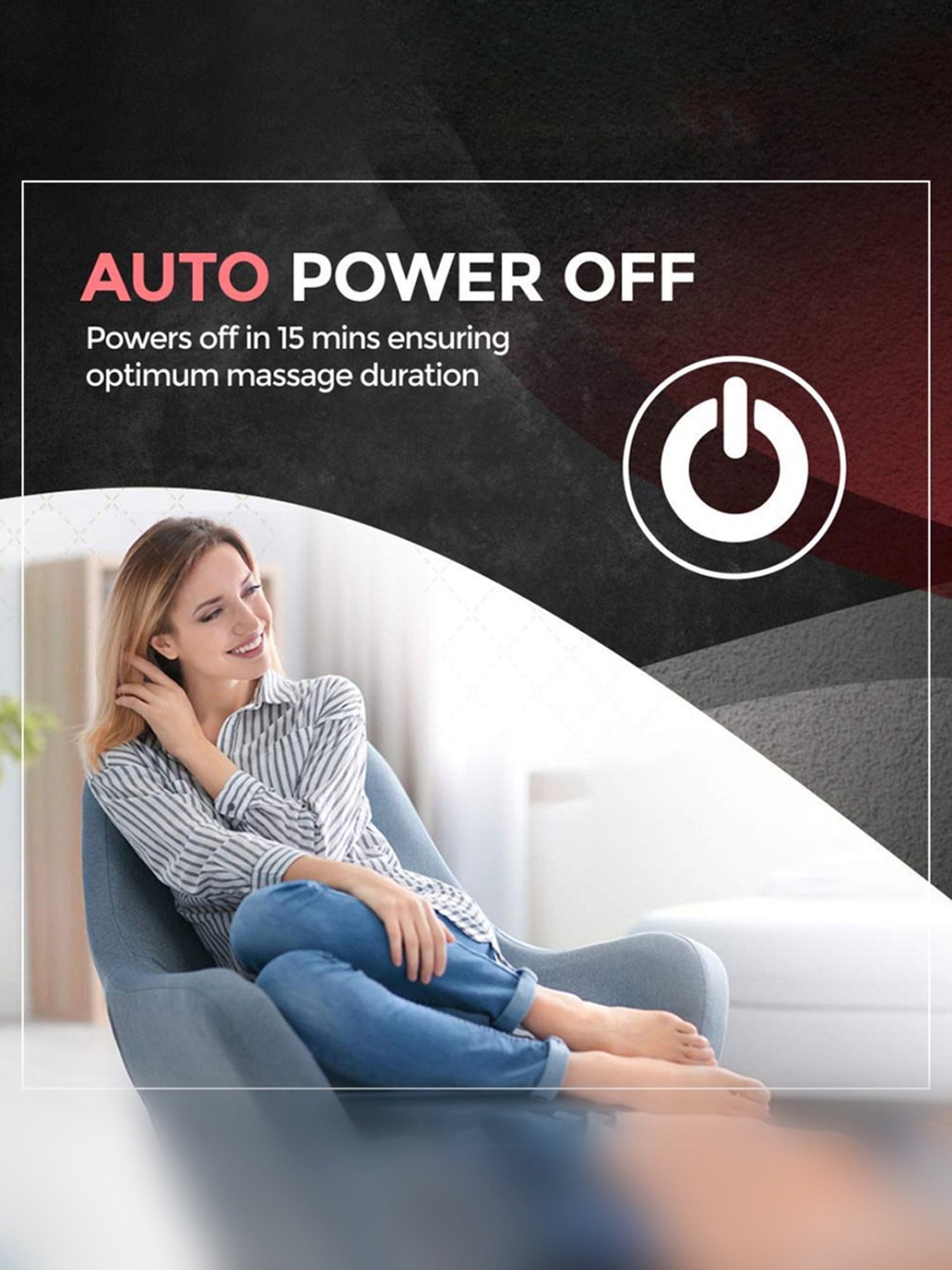 Wahl WMFM6-0124 Air Pressure Electric Massager with Ergonomic Design (Grey)