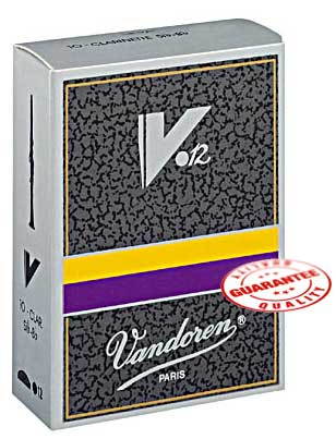 VANDOREN Bb CLARINET V12 REEDS BOX OF 10  - 3 Size