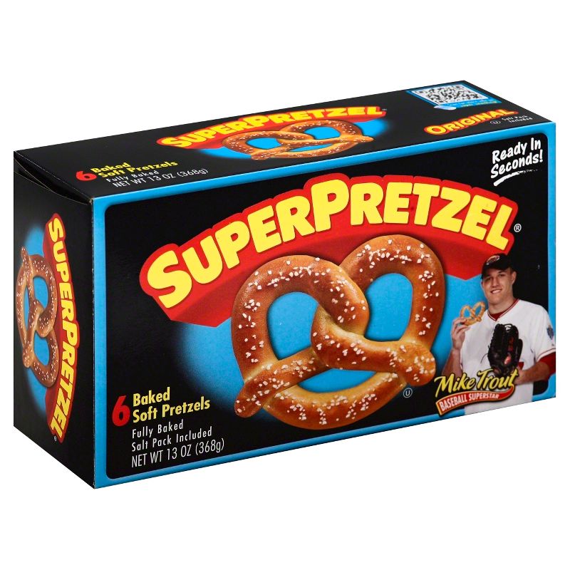 SuperPretzel Frozen Baked Soft Pretzels - 6ct/13oz