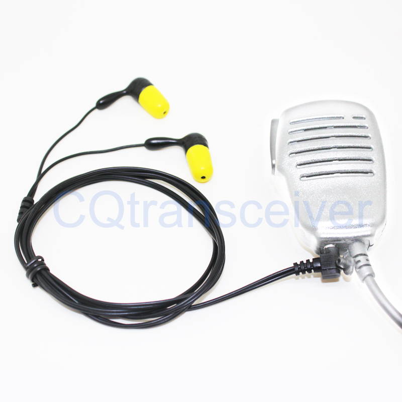 Listen Only Headset With 3.5mm Mono Jack And Binaural Foam Slow Rebound Earbud Compatible With Radios and Cellphones with 3.5mm jack for speaker