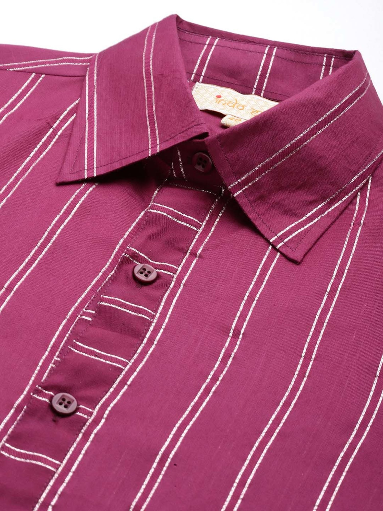 Ramraj Light Pink Regular Fit Shirt